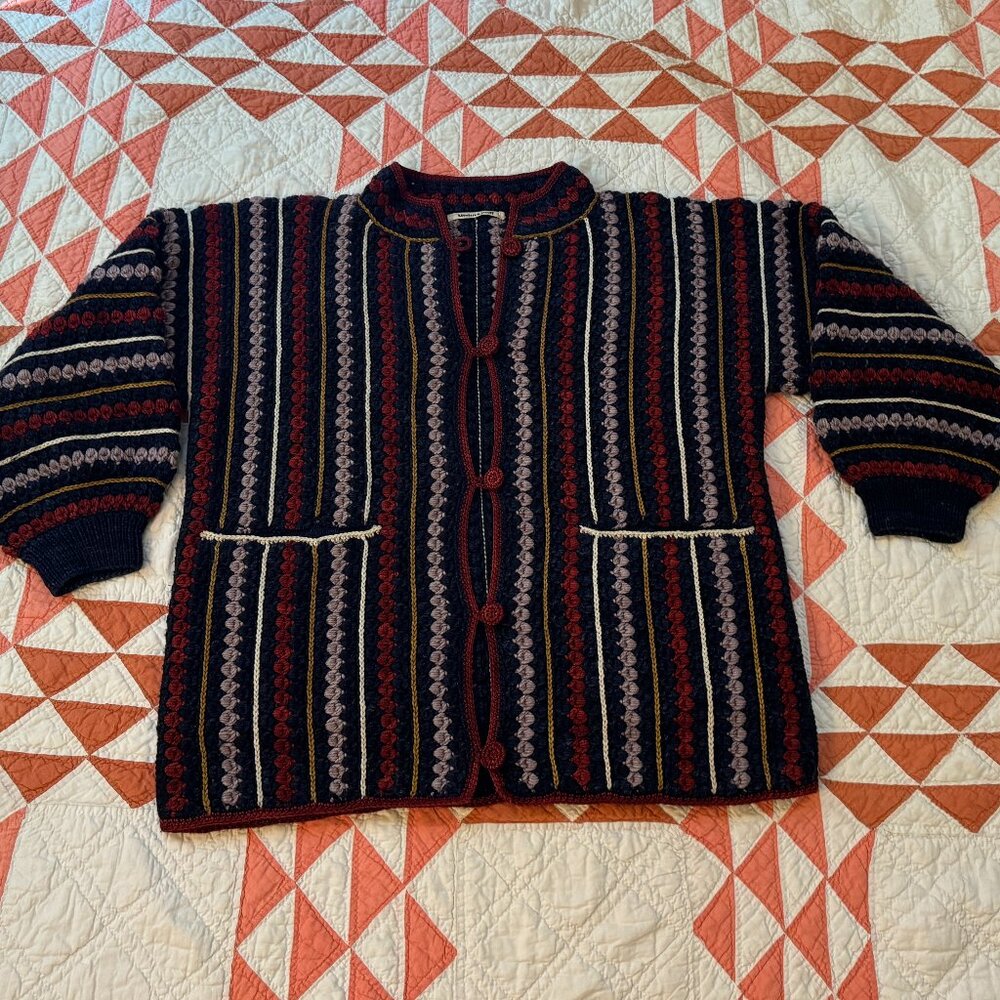 Misha and Puff Retrospective Crochet Jacket in Maritime M/L